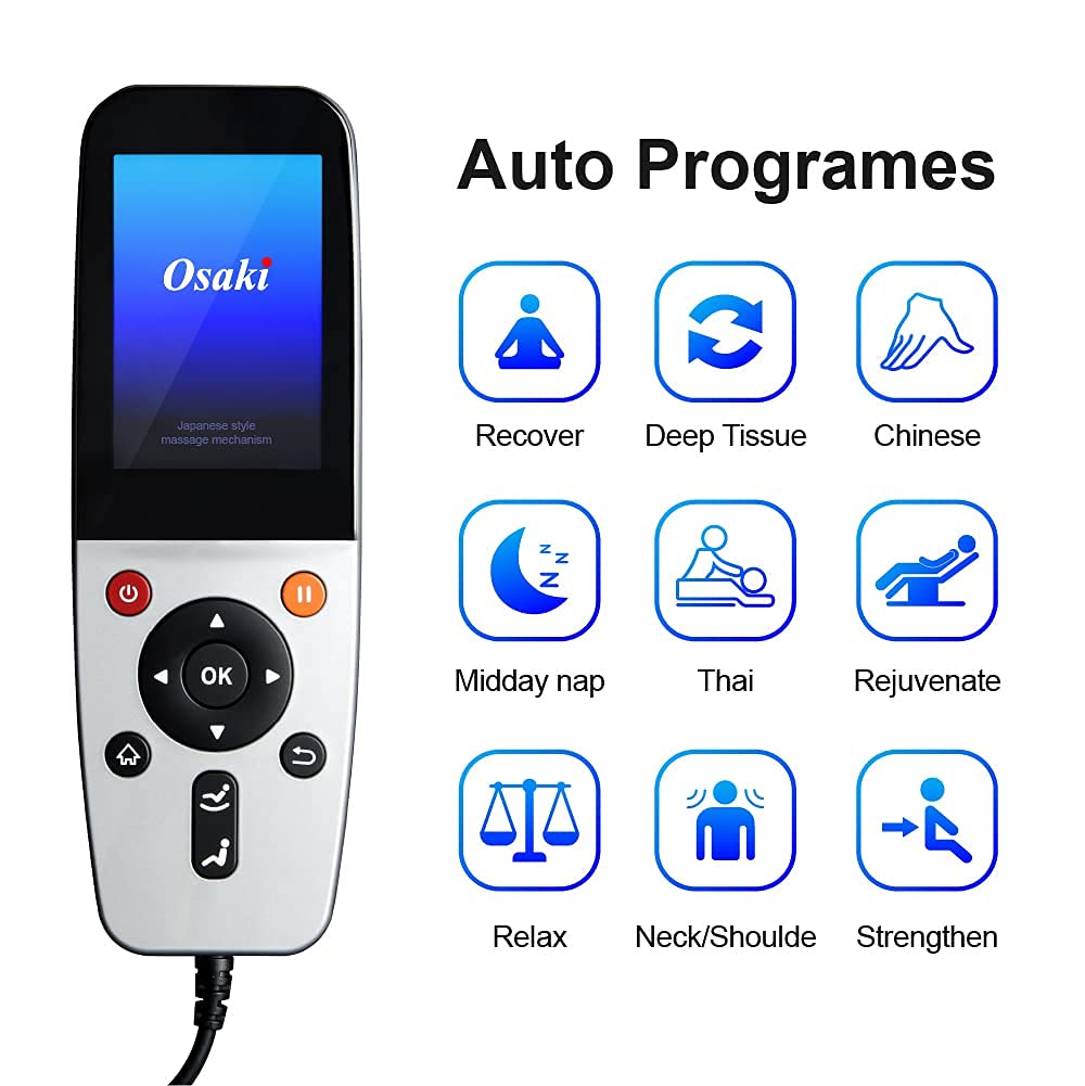 Osaki OS-Pro 3D Otamic LE | Full Body Massage Chair | 3D SL-Track Full Body Massage Chair | Zero Gravity | Lumbar Heating |Auto Body Scan | Bluetooth Speaker Osaki