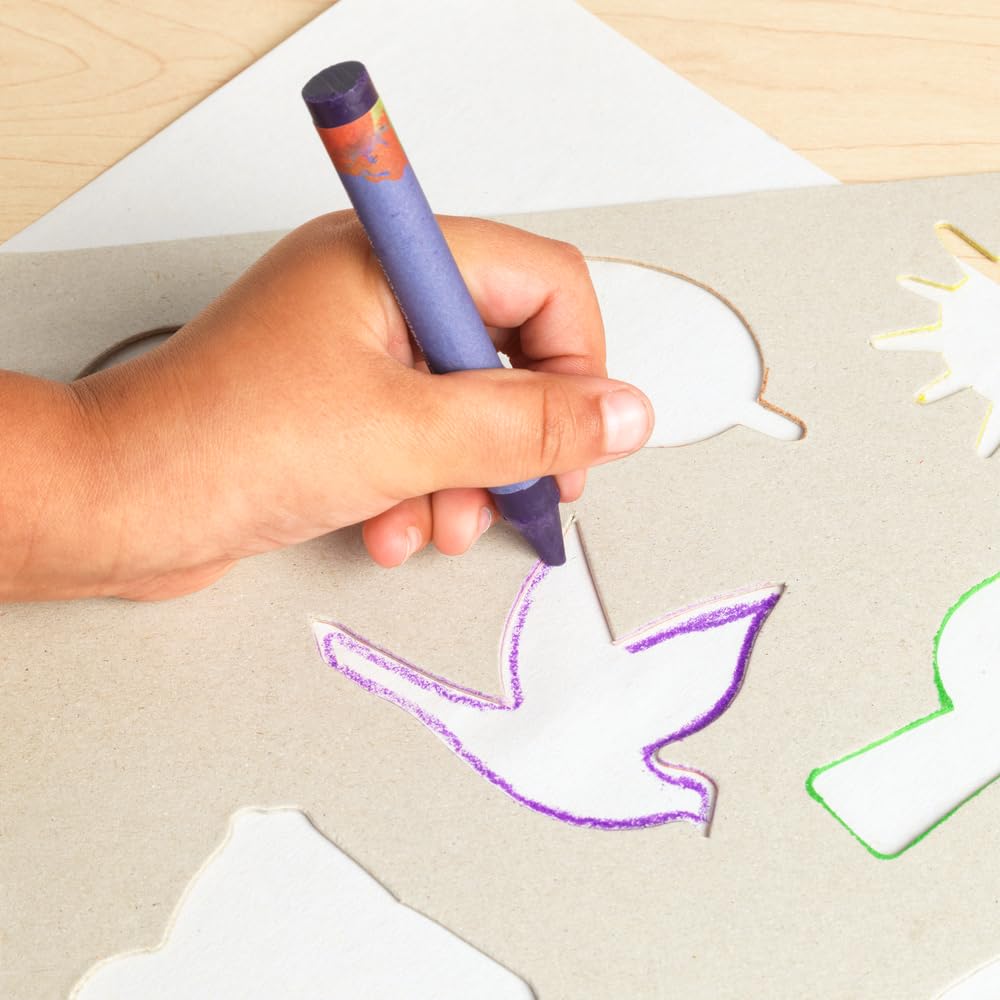 Colorations Lightweight Construction Paper, Value Pack, 10 Colors, 300 Sheets with Bonus Stencil, Everyday Use, Classroom Supplies, Daycare Supplies, Pre-School, at Home use Colorations