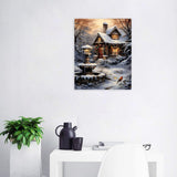 KXBAVPP Bird Snow Scene Paint by Number for Adults Beginner, Christmas 20x16 Inch DIY Adult Paint by Numbers, Winter Adults' Paint-by-Number Kits for Home Wall Decor KXBAVPP