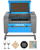 OMTech 60W CO2 Laser Engraver, 20x28 Inch Laser Engraving Machine with Autofocus Autolift 4 Way Pass Air Assist Water Pump, Commercial Laser Cutter Cutting Etching Machine for Wood Glass Acrylic More OMTech
