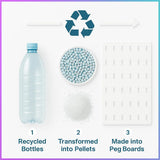 Keepo Pegboard Combination Kit, Pegboards and Accessories Modular Hanging for Gaming Setup, Gaming Station Peg Board, Gaming Organizer, Wall Game Controller Holder, Headset Stand (Black, 33″×22″) Keepo