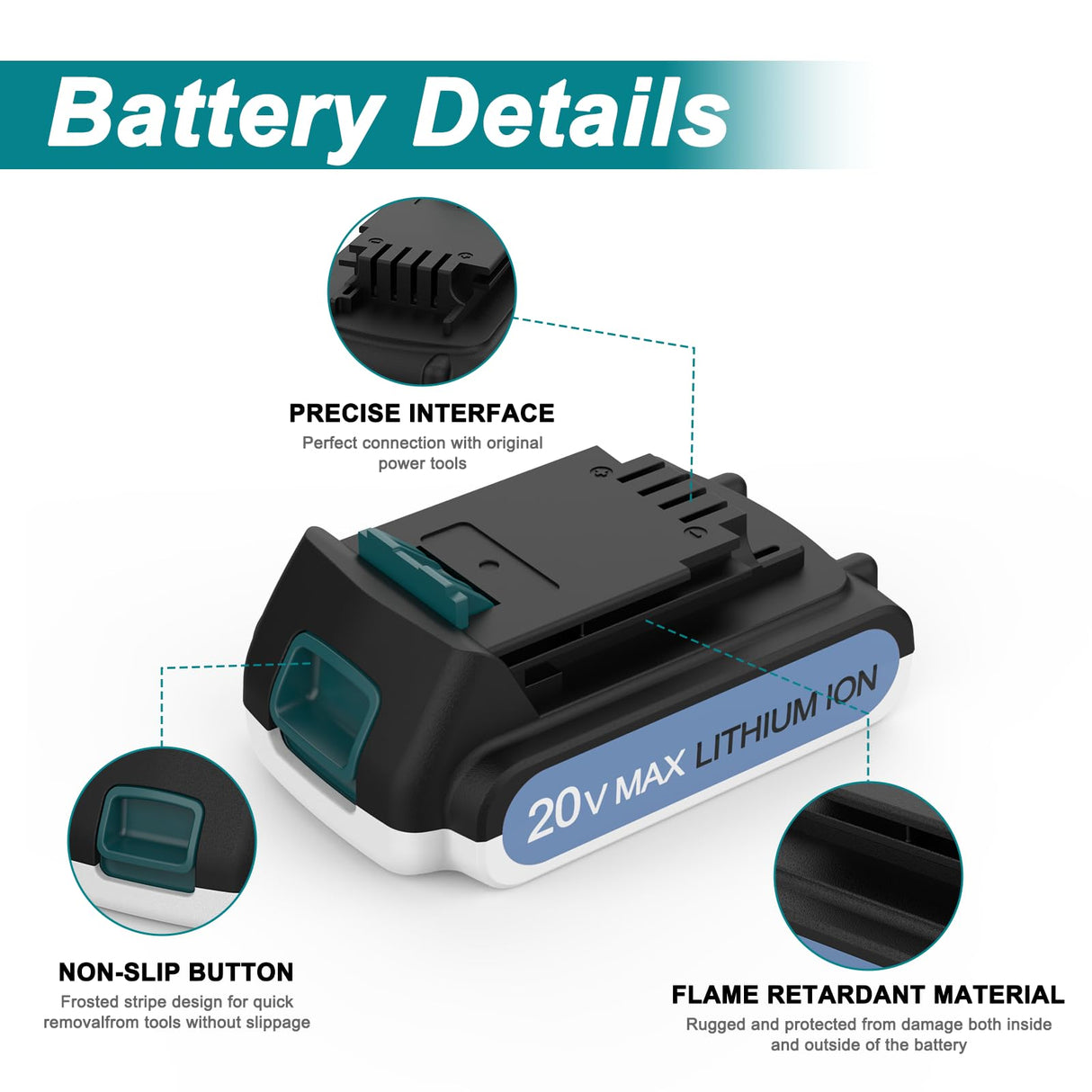Ahomtikk 2Packs 20V Lithium Battery 4.0Ah Replacement for Black and Decker 20v Battery LBXR20 LB20 LBX20 LBX4020 Compatible with Black and Decker 20v Lithium Battery Ahomtikk
