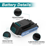 Ahomtikk 2Packs 20V Lithium Battery 4.0Ah Replacement for Black and Decker 20v Battery LBXR20 LB20 LBX20 LBX4020 Compatible with Black and Decker 20v Lithium Battery Ahomtikk