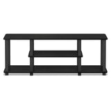 Furinno ‎20 Pounds Turn-N-Tube No Tools 3D 3-Tier Entertainment TV Stand up to 50 inch TV, Square Tubes, Americano/Black Furinno