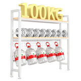 MiaJJooLi Stylish 2-Tier Wood Desktop Bookshelf Organiser for Home and Office MiaJJooLi