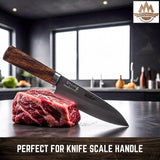 IECAP LLC Desert Ironwood Blank 1 Pack – Exotic Wood Block for Woodworking, Wood Carving, Turning Blanks, and DIY Crafts - Natural Hardwood Lumber – Handle Scales, Woodturning Blanks 5 x 3 x 1 Inches IECAP LLC