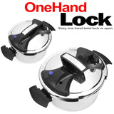 Barton 10.5 Quart Pressure Cooker Stovetop With Easy-Lock Lid Commercial 18/8- Stainless Steel Instant Fast Cooking with Recipes Book Barton