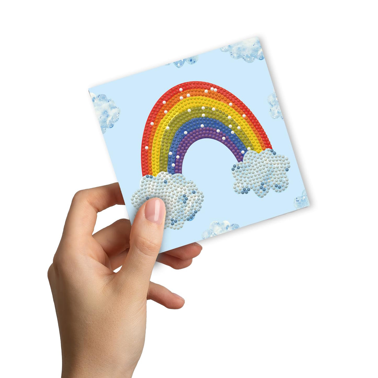 DIAMOND DOTZ Rainbow Smile Diamond Painting Kits for Adults - Diamond Art Kits a Relaxing Creative Craft Kit with Dotz Gems 5.9x5.9 DIAMOND DOTZ