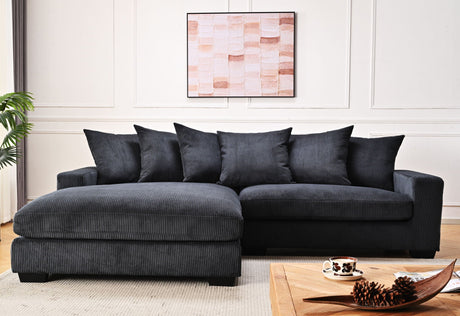 Luxe - Oversized 2 Piece Sectional Couches For Living Room, L Shaped Sofa With Chaise HouseOfZazla