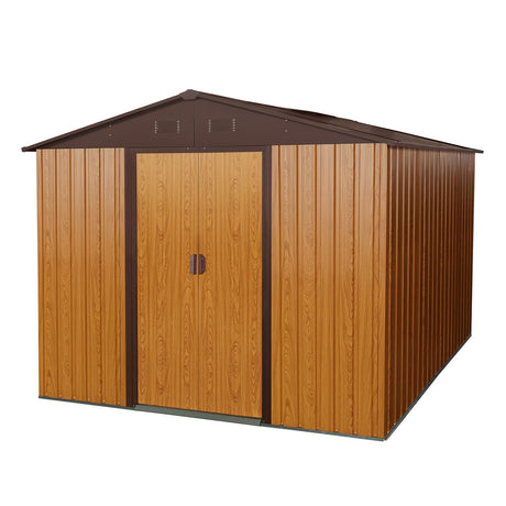 Outdoor Metal Storage Shed With Floor Base HouseOfZazla