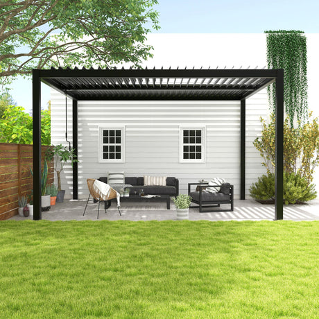 Louver Pergola Aluminium Frame & Louvers HouseOfZazla