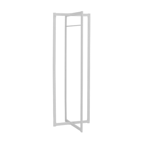 Coat Rack Hall Tree Free Standing Hanging Bar Entryway White HouseOfZazla