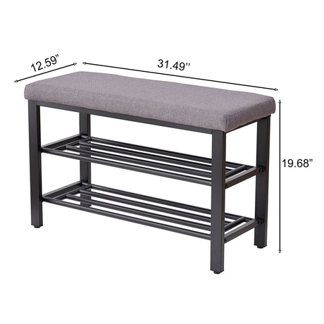Shoe Bench With Cushion, Storage Seat For Entryway HouseOfZazla