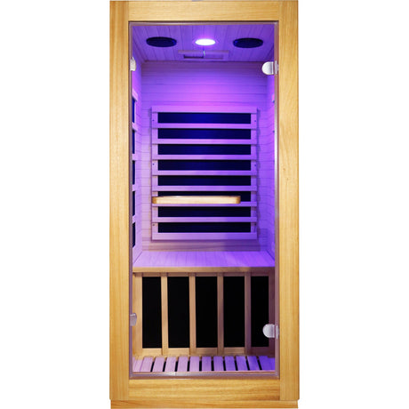 infrared sauna room single room HouseOfZazla