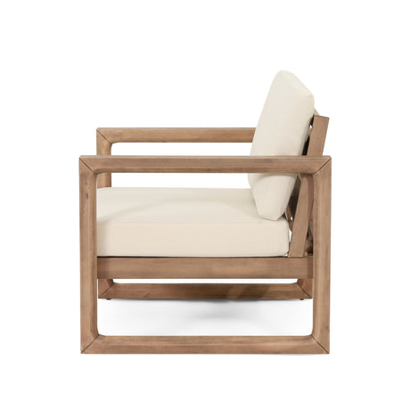 4-Pieces Acacia Wood Patio Furniture Set HouseOfZazla
