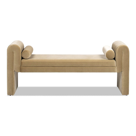 Mason 60.5" Arched Arm Bench with Bolster Pillows HouseOfZazla