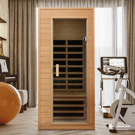 Hemlock Far Infrared Roof Embedded Indoor Sauna Room HouseOfZazla