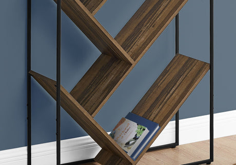 3-Tier Contemporary Bookshelf with Reclaimed Wood Finish HouseOfZazla
