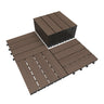 9 Pcs Interlocking Deck Tiles, 12" x 12" HDPE Outdoor Flooring HouseOfZazla