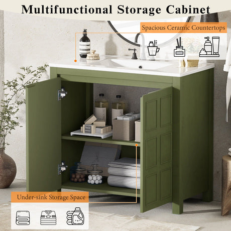 Bathroom Vanity Organizer With Sink, Combo Cabinet Set, Bathroom Storage Cabinet HouseOfZazla