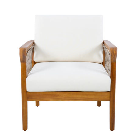 4-Piece Acacia Wood Outdoor Patio Furniture Set HouseOfZazla