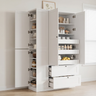 TOPMAX 73.6" Tall Farmhouse Kitchen Pantry Cabinet with 8 Shelves HouseOfZazla