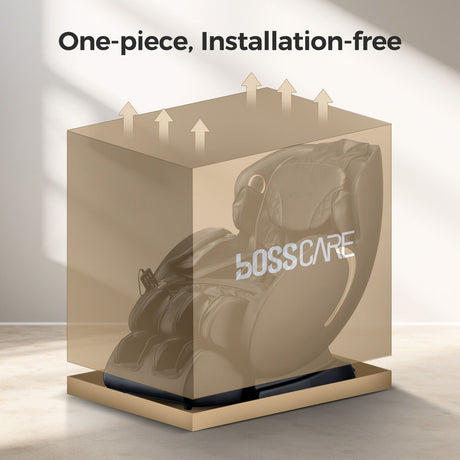 Bosscare - 3D Zero Gravity Massage Chair, Full Body Shiatsu Recliner With App HouseOfZazla