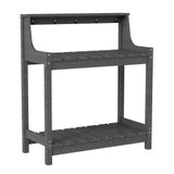 Potting Benches for Outside, HDPE Garden Potting Table with Storage