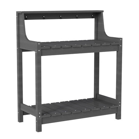 Potting Benches for Outside, HDPE Garden Potting Table with Storage HouseOfZazla