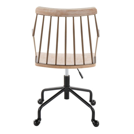 Preston - Farmhouse Adjustable Office Chair HouseOfZazla