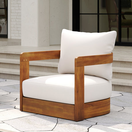 Premium Acacia Wood Outdoor Club Chair HouseOfZazla