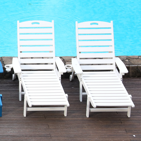 HDPE Chaise Lounge Chair Outdoor HouseOfZazla