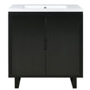 Bathroom Vanity Set With Sink, Combo Cabinet, Bathroom Storage Cabinet, Solid Wood Frame HouseOfZazla