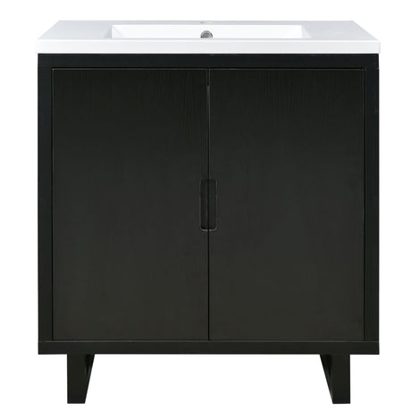 Bathroom Vanity Set With Sink, Combo Cabinet, Bathroom Storage Cabinet, Solid Wood Frame HouseOfZazla