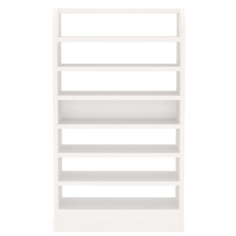8 Tier Tall Shoe Rack, Wooden Shoe Storage Cabinet, Entryway Organizer - White HouseOfZazla