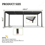 Louver Pergola Aluminium Frame & Louvers