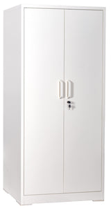 Container Furniture Direct Ironclad 71" Metal Storage Cabinet with Locking Doors and 4 Adjustable Shelves