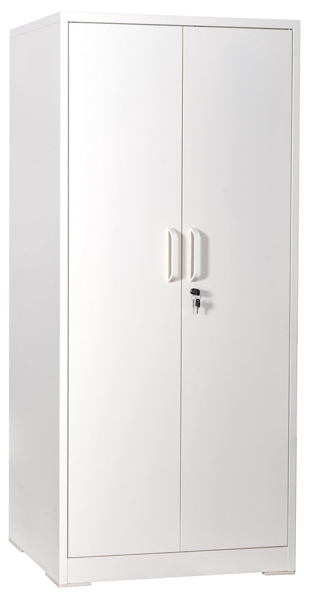 Container Furniture Direct Ironclad 71" Metal Storage Cabinet with Locking Doors and 4 Adjustable Shelves HouseOfZazla