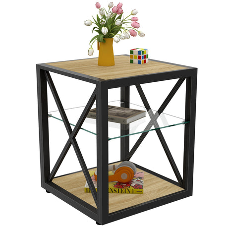 1 Piece Modern End Table Nightstand for Bedroom & Living Room HouseOfZazla