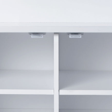 Entryway Bench With Coat Rack, 3 In 1 Design And Adjustable Shelves HouseOfZazla