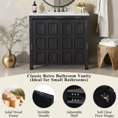 Bathroom Vanity Organizer With Sink, Combo Cabinet Set, Bathroom Storage Cabinet HouseOfZazla