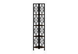 4 Tier Corner Bookshelf Bookcase for Office, Transitional Style
