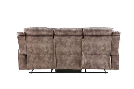 Zubaida Two Tone Recliner Sofa with USB Port and Drop Down Table HouseOfZazla