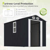 Campcraft 8x6 FT Outdoor Metal Storage Shed