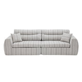 3 Seater, Couch With Throw Pillows For Living Room
