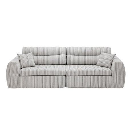 3 Seater, Couch With Throw Pillows For Living Room HouseOfZazla