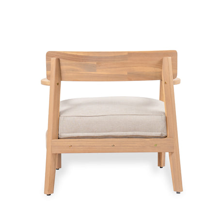 Mallorca Acacia Wood Club Chair With Seat Cushion HouseOfZazla