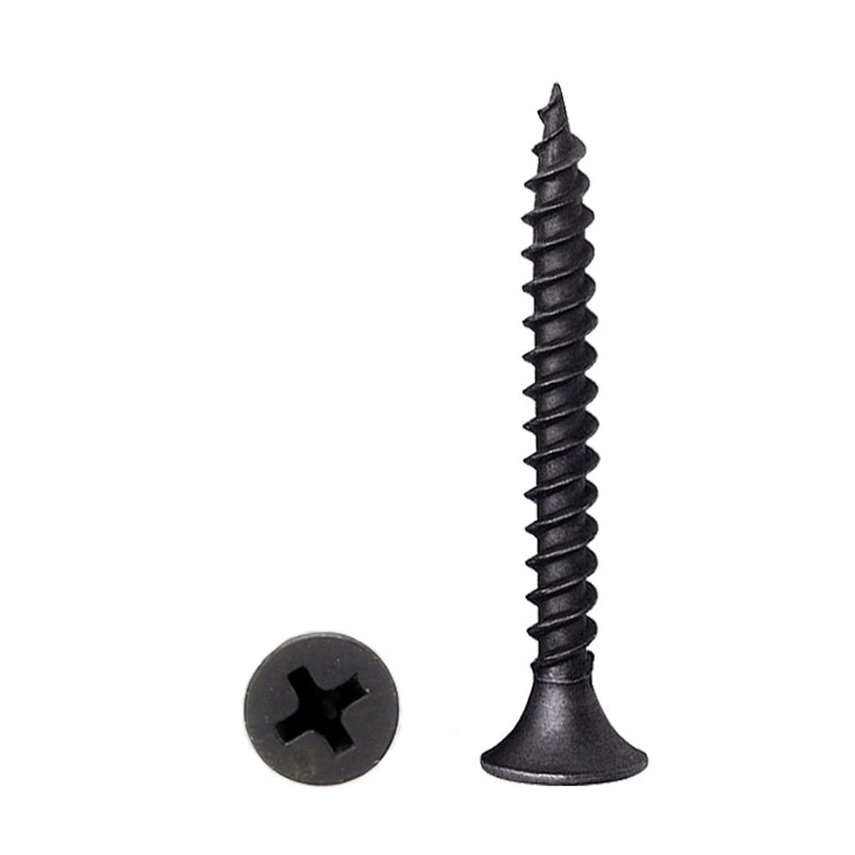 #6 x 2'' Wood Screws, Phillips Flat Head Long Screws, Self-Tapping Countersunk Screws, Exterior Wood Screws, Fasteners for Various Woodworking - WoodArtSupply