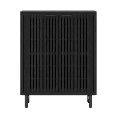 6 Tier Shoe Cabinet With Louvered Doors