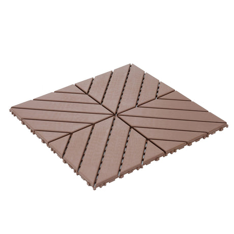 Durable Plastic Interlocking Deck Tiles, Waterproof Outdoor And Indoor Use HouseOfZazla
